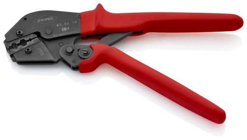 Press pliers for BNC and TNC coaxial connectors, number of sockets: 3, L-250 mm