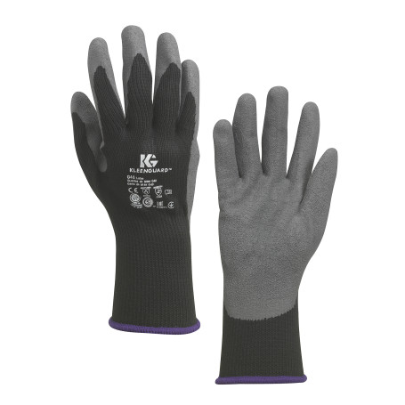 KleenGuard® G40 Latex Coated Gloves - Customized design for left and right hands / Grey and Black /10 (5 packs x 12 pairs)