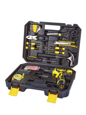 Tool Kit 104 items with screw driver Replaceable battery, 12V, 30 Nm, 1 battery GOODKING ESH-1201104