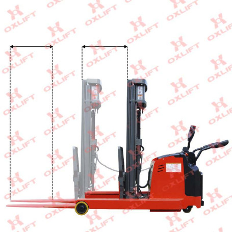 Reach truck with platform for operator TFA15-55 OXLIFT 5500 mm 1500 kg