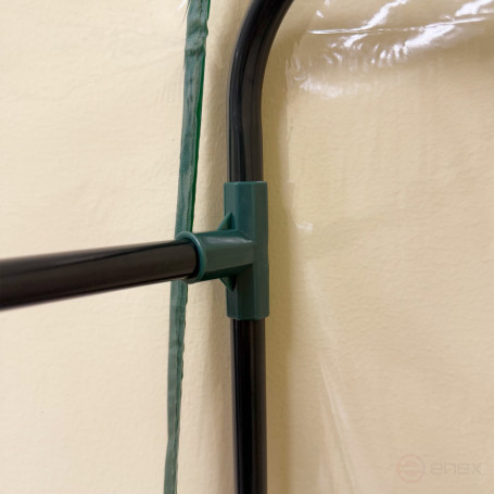 T-piece connecting corner for a greenhouse 160 cm high T-shaped Geoplastboard set of 10 pieces color green