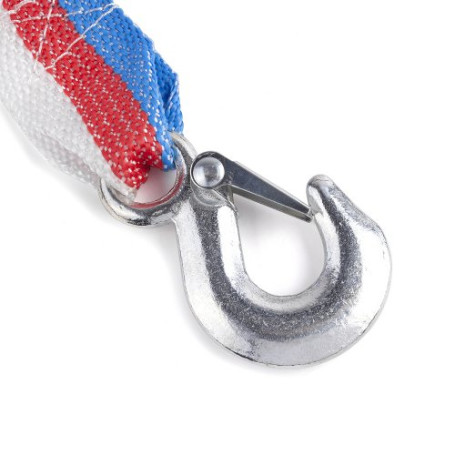 Tow rope 5 t, 5 m - tape with 2 hooks in a blister + gloves