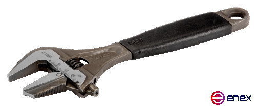 Ключ разводной реверсивный ERGO, длина 218/захват 39 мм, резиновая рукоятка