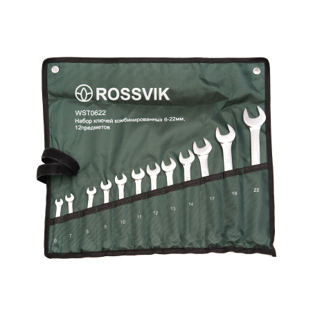 WST0622 Set of ROSSVIK combination keys 6-22 mm, 12 pcs