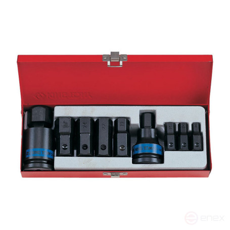 3/4" Impact Socket Set, HEX, 10-32mm, 11 pieces KING TONY 6411MP