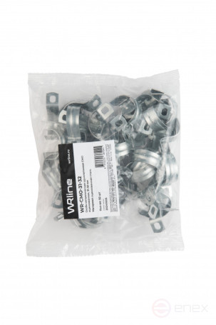 WRline WR-CMO-31-32 Скоба металлическая однолапковая WRline СМО оцинкованная, 31-32 мм (50шт)