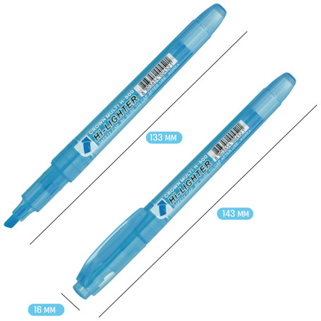 Crown "Multi Hi-Lighter" text separator blue, 1-4mm