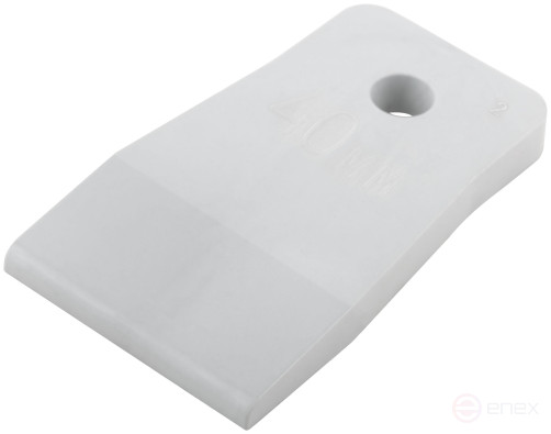 White rubber spatula 40 mm
