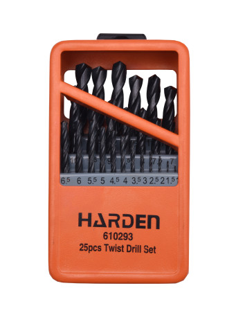 Set of 25 metal drills HSS 1-13mm // HARDEN