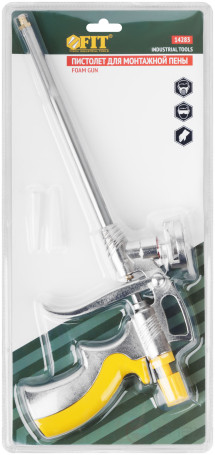 Mounting foam gun, aluminum body, rubberized handle