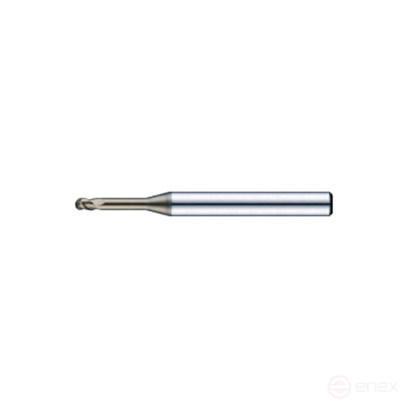 Spherical carbide milling cutter D12x18x50x110x12 Z3 TiSiN