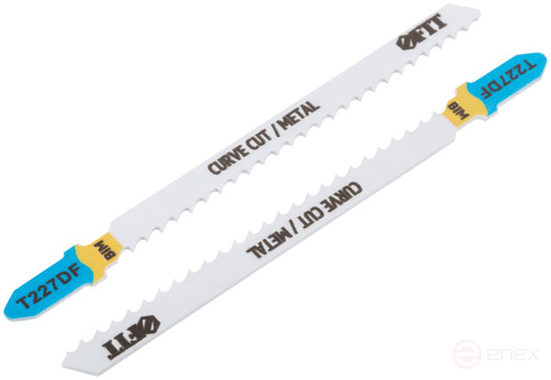 Полотна по металлу, полимерным и эпоксидным материалам, HSS, фрезеров. зубья, 100/74/3 мм (T227DF), 2 шт.
