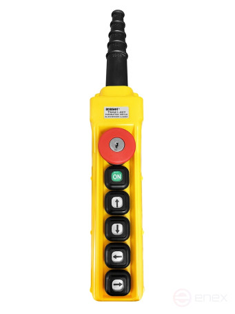 OCALIFT Пульт управления 4 кнопки, 1 скорость, стоп, ключ, старт, IP55 TNHA1-62Y