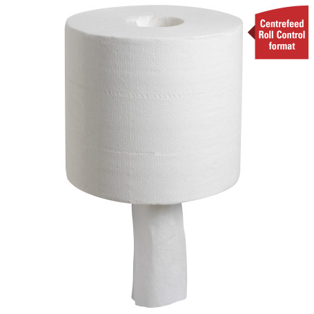 WypAll® L10 EXTRA Cleaning Material - Controlled Feed Roll / White (6 Rolls x 525 sheets)