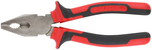 Плоскогубцы комбинированные "Тренд", двухцветные прорезиненные ручки, хром-никелевое покрытие 200 мм