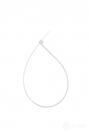 WRline WR-SHN-36-250W Стяжка-хомут 3,6х250 мм, кабельная нейлоновая 6,6, неразъемная, цвет белый (100шт)