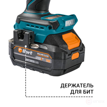Cordless impact drill BORT BAB-21Ix2Li-XDK (2x4Ah+battery)