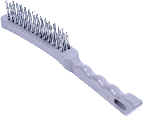 3-row metal brush with plastic handle (Avtodor) 44013