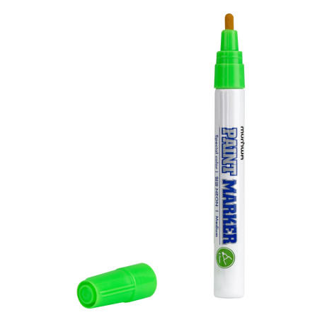 Marker-Munhwa green paint, 4.5mm, "Neon", nitro base