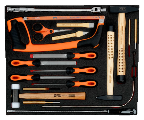 Fit&Go Набор с ударным и режущим инструментом в ложементе, 19 предметов