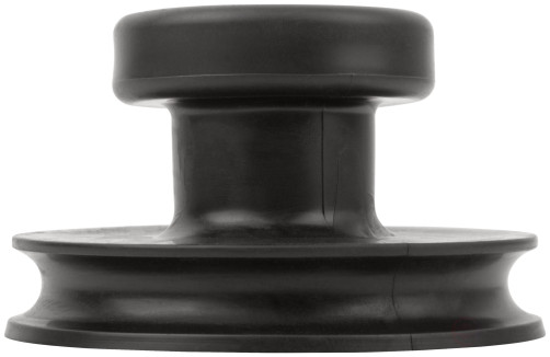 The suction cup is single rubberized