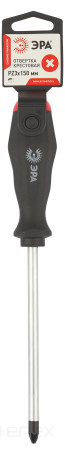 150PZ3 Отвертка ЭРА PZ 3х150 мм крестовая двухкомпонентная рукоятка