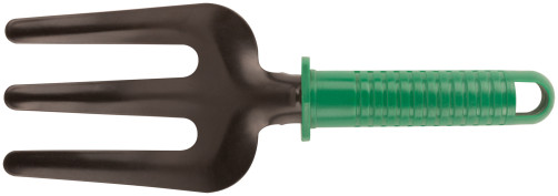 Вилка, зеленая пластиковая ручка 270 мм