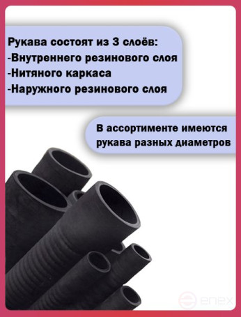 Топливный шланг/рукав маслобензостойкий внутренний диаметр 25 мм. 5 Метров
