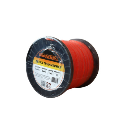 MegArsenal d2.4 trimmer line, 116m twisted square, bobbin