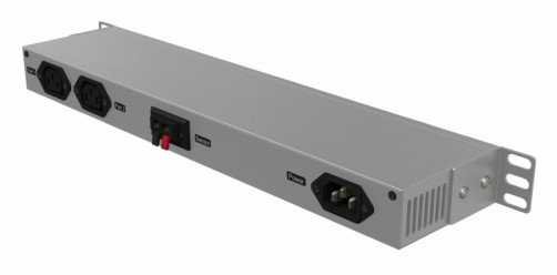 TMPY2-230V-RAL7035 Microprocessor control panel,1U, for all cabinets 19", connection of up to two devices, temperature sensor, 1.8 m power cable, color gray (RAL 7035)