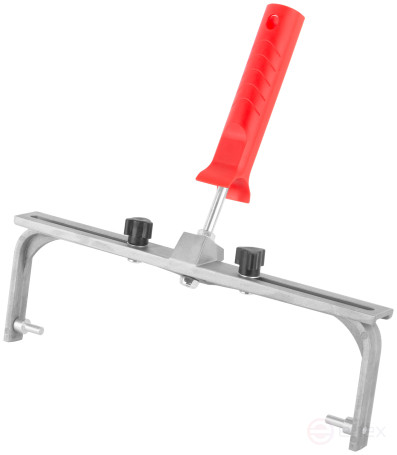 Roller handle, aluminum Ø 8 mm, sliding, width 350-450 mm