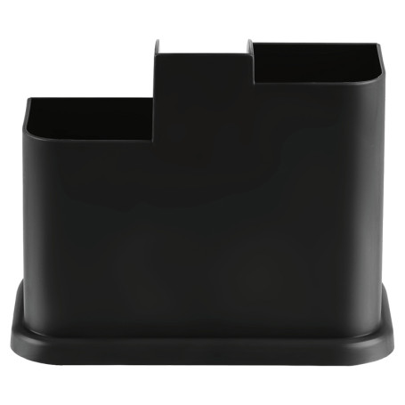 Настольная подставка СТАММ "Авангард", пластиковая, черная