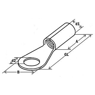 Наконечник кабельный с кольцом 0.25-1.5 M3 (упак.100шт)