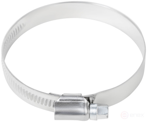 Crimping knurled clamp, width 12 mm, stainless steel.steel 50-70 mm