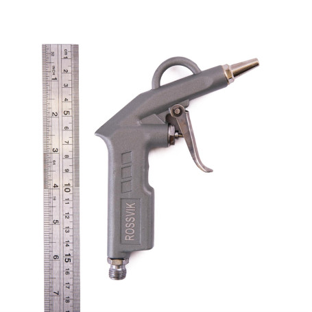 50047.R Пистолет обдувочный ROSSVIK короткий носик, корпус металлический