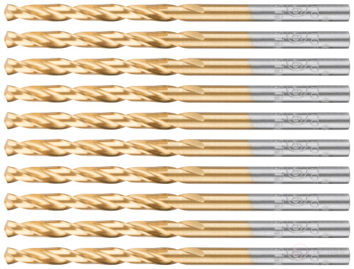 Сверло по металлу Cutop Profi с титановым покрытием, 3,6х70 мм (10 шт)