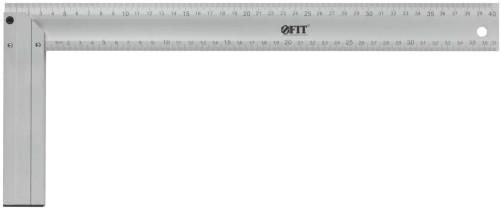 Угольник столярный литой алюминиевый Профи 400 мм