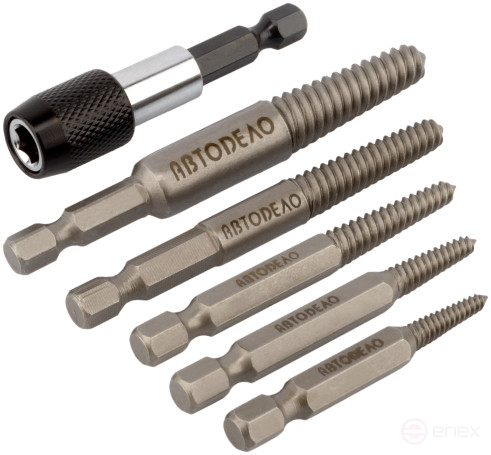 Набор экстракторов для шуруповерта М3-М18 (5шт. пл/кейс) АвтоDело 40289