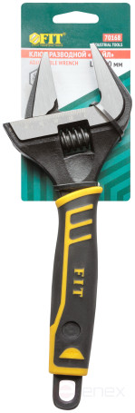 Adjustable "Style" wrench, narrow jaws, scale, extra magnification.gripper, rubberized. handle 250mm (50mm)