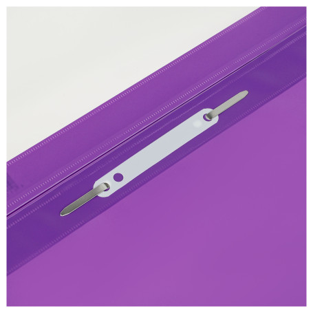 The folder is a plastic folder. perf. STAMM A4, 180mkm, purple with an open top