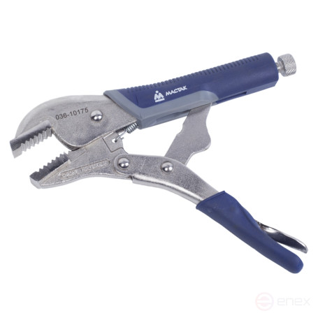 175 mm locking clamp, with straight jaws MASTAK 036-10175H