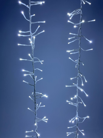 LED Christmas Garland ERA ENIN - WC Tinsel 3.9m White Wire Cold Light