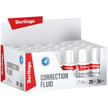 Berlingo corrective liquid, 20 ml (27g) aqueous, with brush