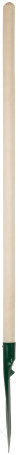 Bayonet shovel with stiffeners, with wooden handle 190x350x1420 mm