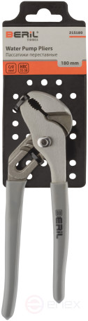 Пассатижи переставные 180мм (ПВХ рукоятки) BERIL