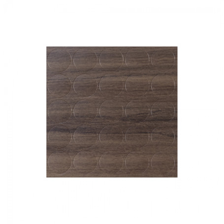 Заглушка самоприлипающая к конфирматам орех средний (14349) AKS (лист-25шт.)