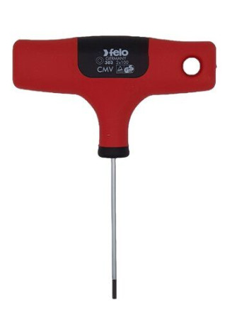 Felo T-shaped hex screwdriver for heads, 2 mm 30320380