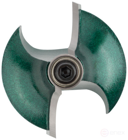 Фреза кромочная калевочная с нижним подшипником DxHxL=38,1x17x54 мм