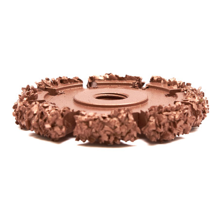 NS05-2116-RF roughened disc, d50x6mm, AH 3/8"-24 thread, 16 Grit