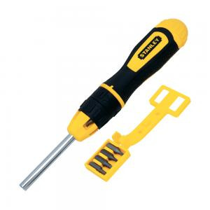 Multibit Stubby Ratchet Screwdriver with 10 Replaceable Bits STANLEY 0-68-010